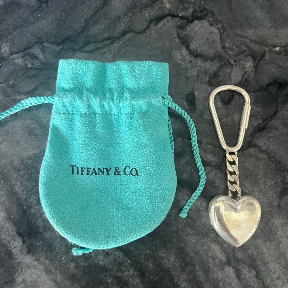 Tiffany & Co Heart Key Ring Purse Charm